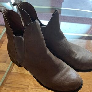 Lucky Brand Light Brown Ankle Booties